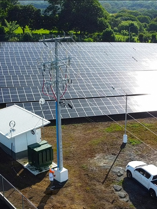 Planta de generación solar